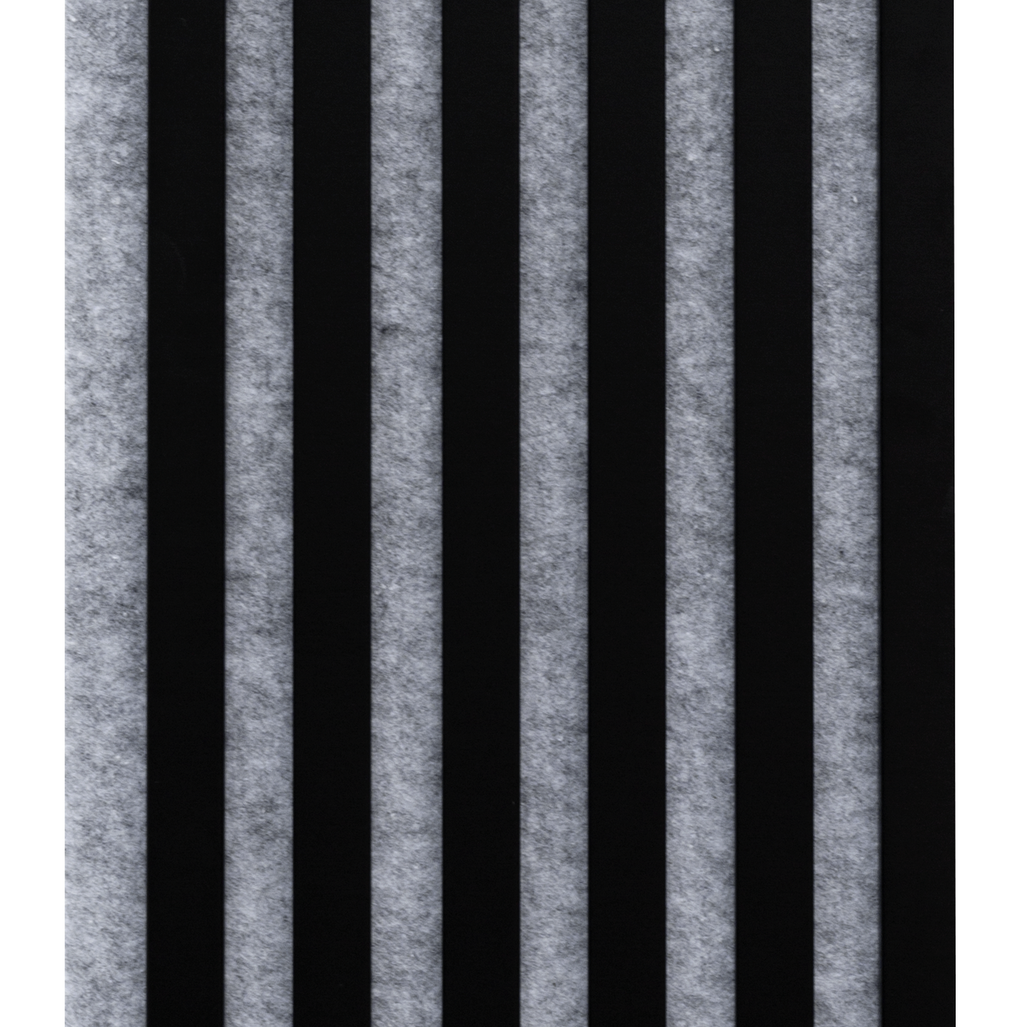 Marbet Design Woodline - Black Lamella Panel on Grey Felt - 2700 x 300 mm