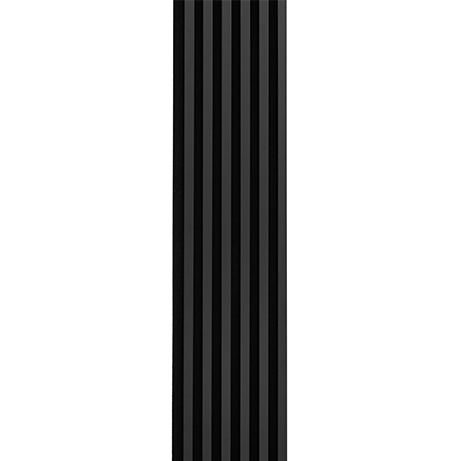 Marbet Design Woodline - Black Lamella Panel on Black Felt - 2700 x 300 mm